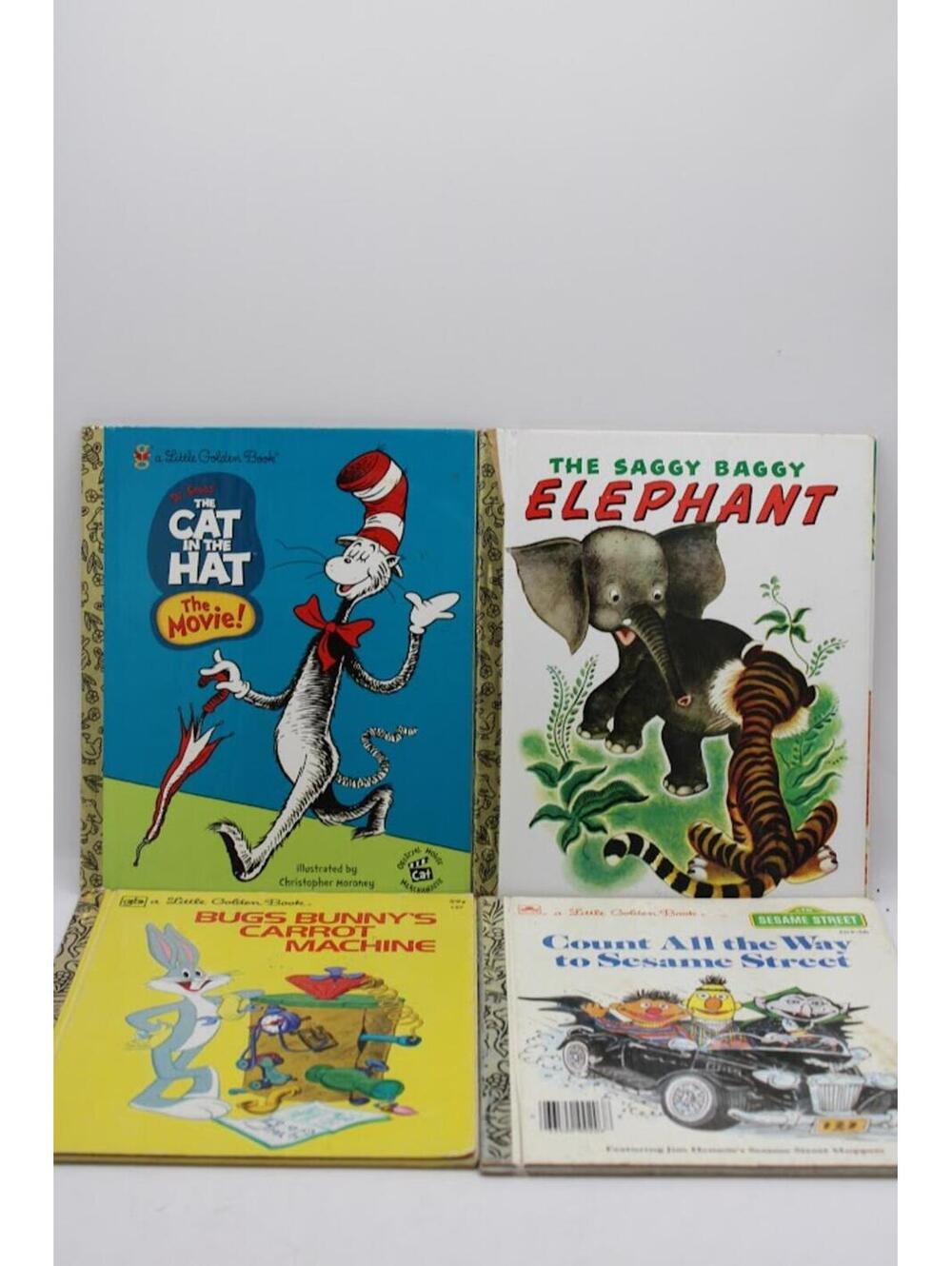 Vintage A Little Golden Book Lot of 4 Children's Books